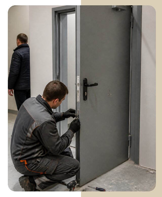 Ремонт противопожарной двери в Борисоглебске по цене 6763 р. | Дверной
